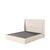 Cama Estofada de Casal com Cabeceira Ayla - Linho Texturizado Off White