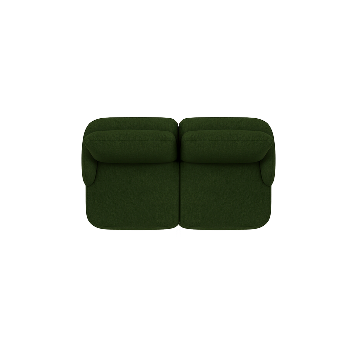 Sofá Modular 3 Lugares Mood 194 cm - Linho Trama Verde