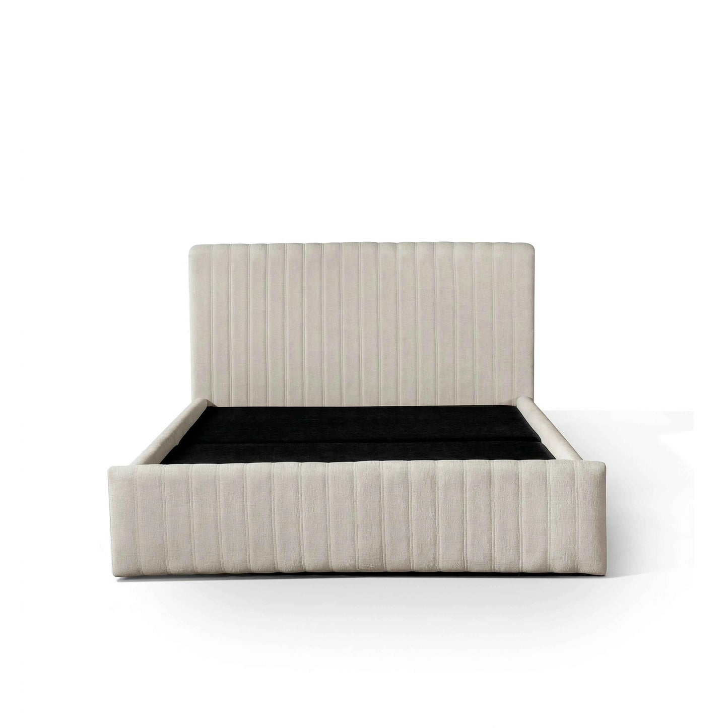 Cama Estofada Queen com Cabeceira Louise - Linho Off White