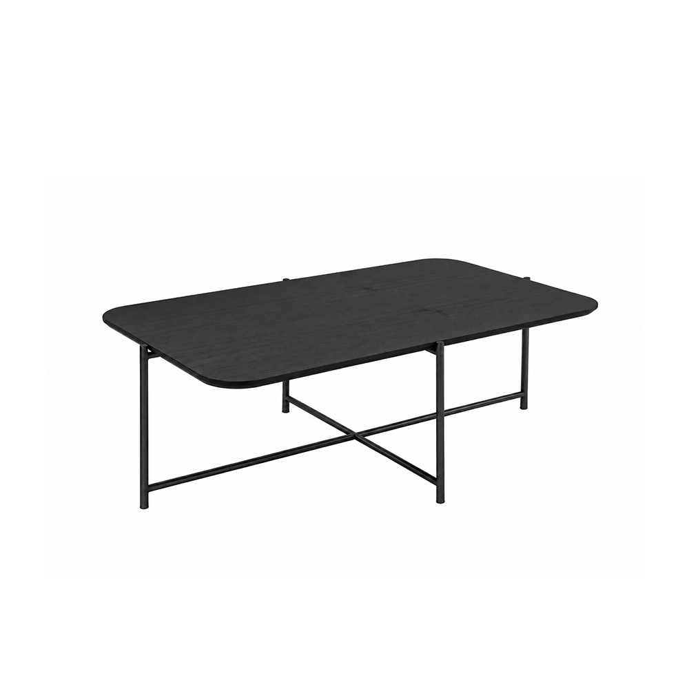 Mesa de Centro com pés em Metal Biophilia 90 cm - Preto