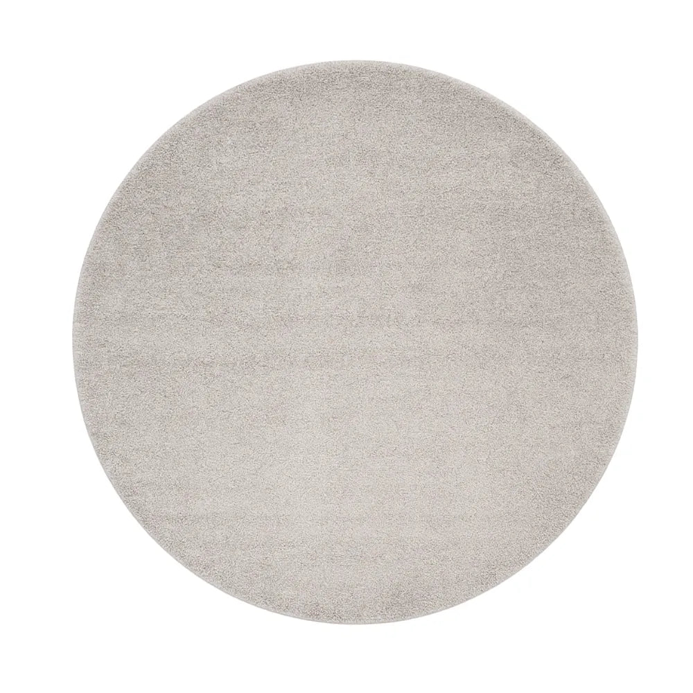 Tapete Redondo Egípcio para Sala e Quarto Cyrus 250 x 250 cm - Cinza