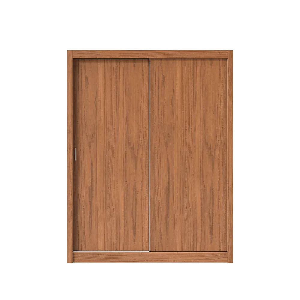 Guarda-Roupa Casal 2 Portas de Correr 4 Gavetas Montclair 186 cm - Canella c/ Off White Fosco