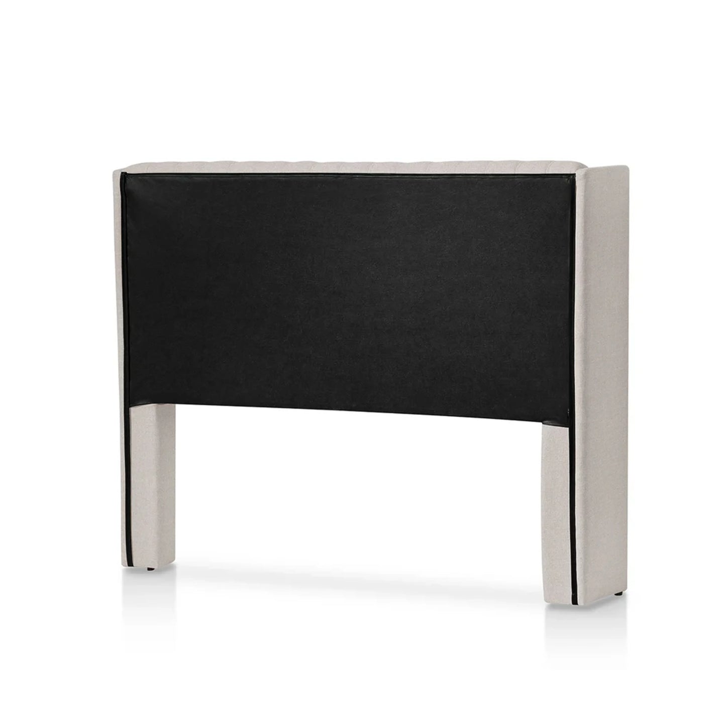 Cabeceira Casal Estofada Liya Capitonê 155 cm - Linho Off White