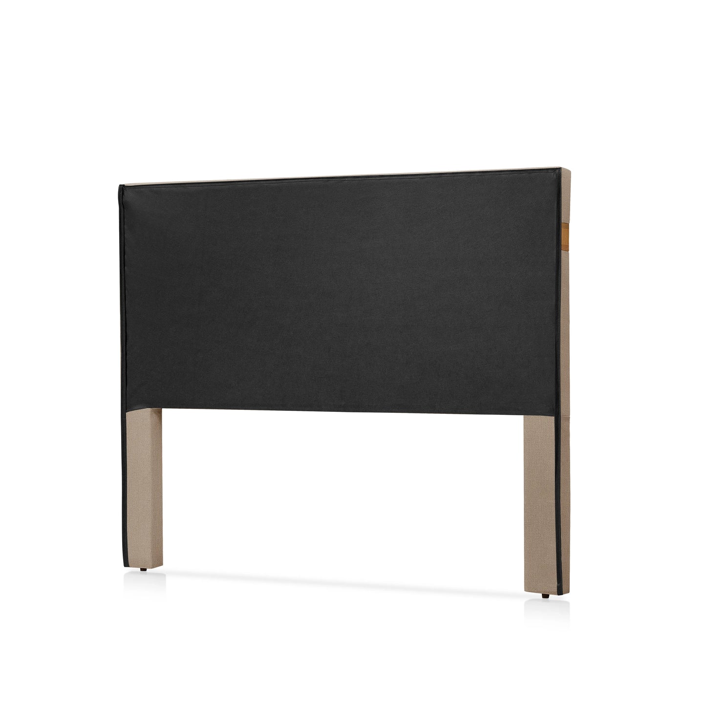 Cabeceira Casal Estofada Mira 140 cm - Mel c/ Linho Bege