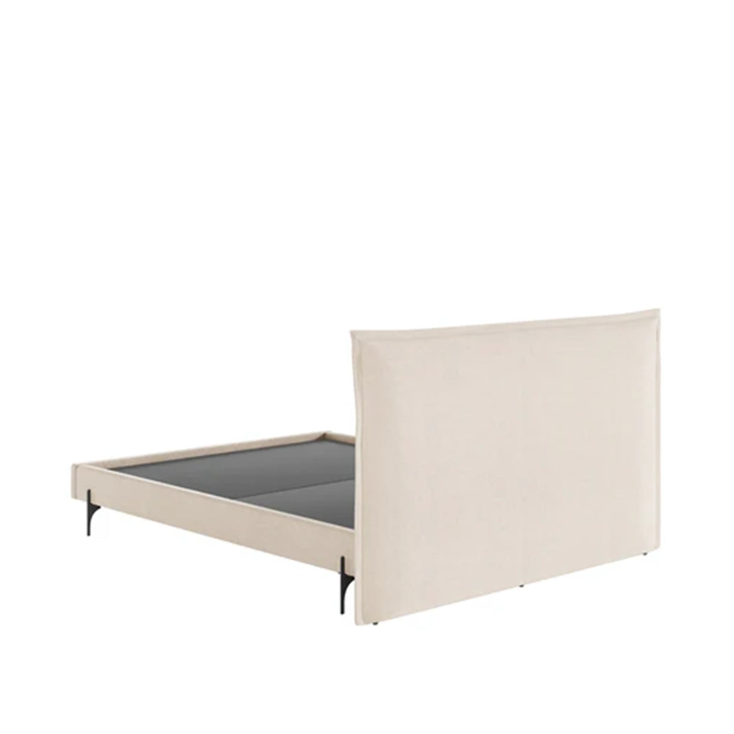 Cama Estofada Queen com Cabeceira Eos - Linho Texturizado Off White