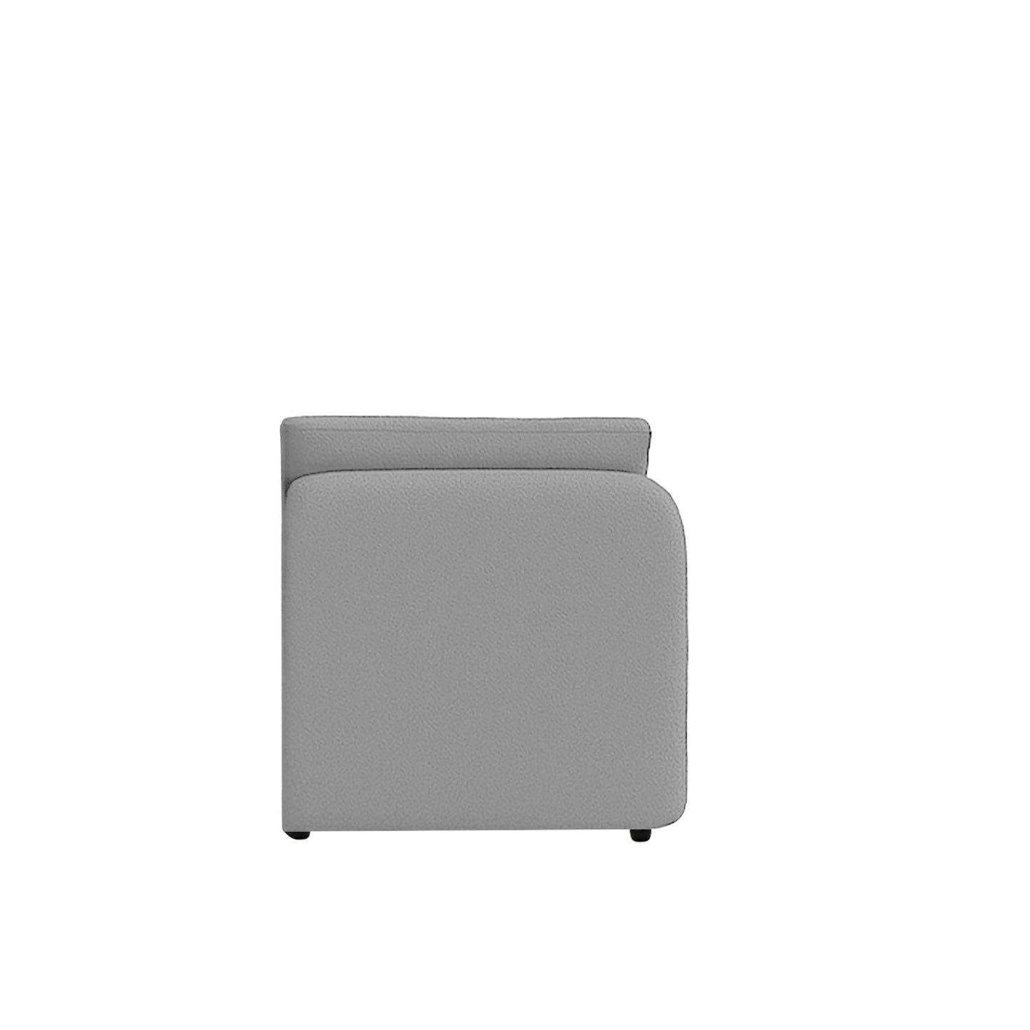 Módulo Sofá com Braço Esquerdo 1 Lugar Mood 97 cm - Linho Cinza