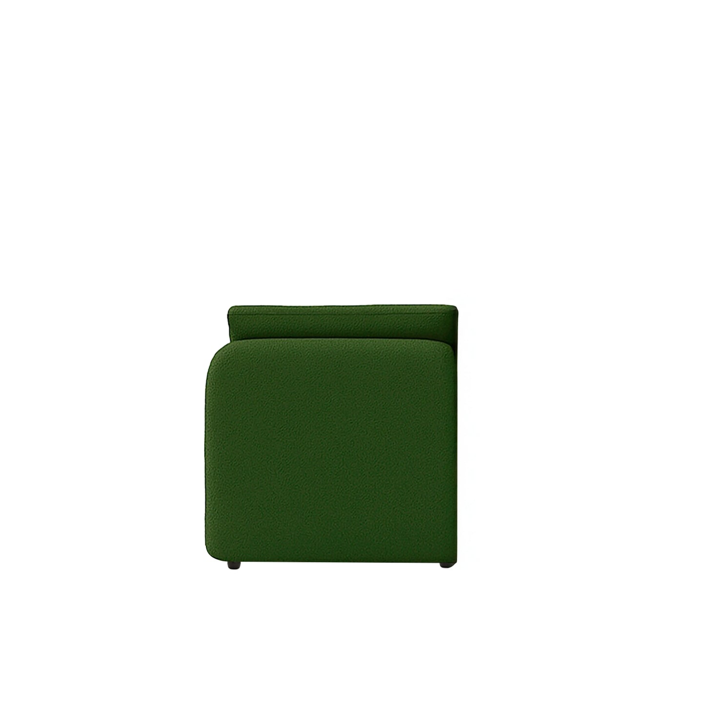 Módulo Sofá com Chaise e Braço Direito 1 Lugar Mood 97 cm - Linho Trama Verde