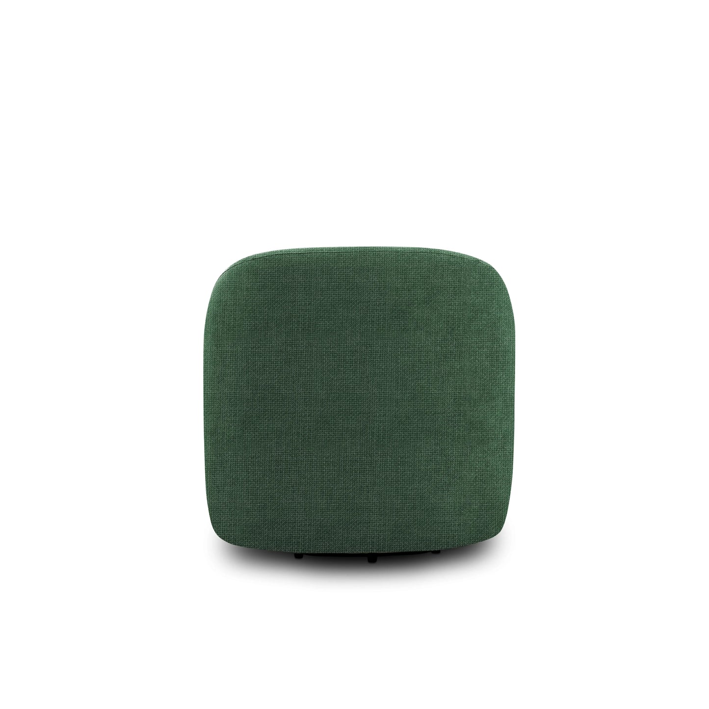 Poltrona Giratória Estofada Elle - Linho Texturizado Verde