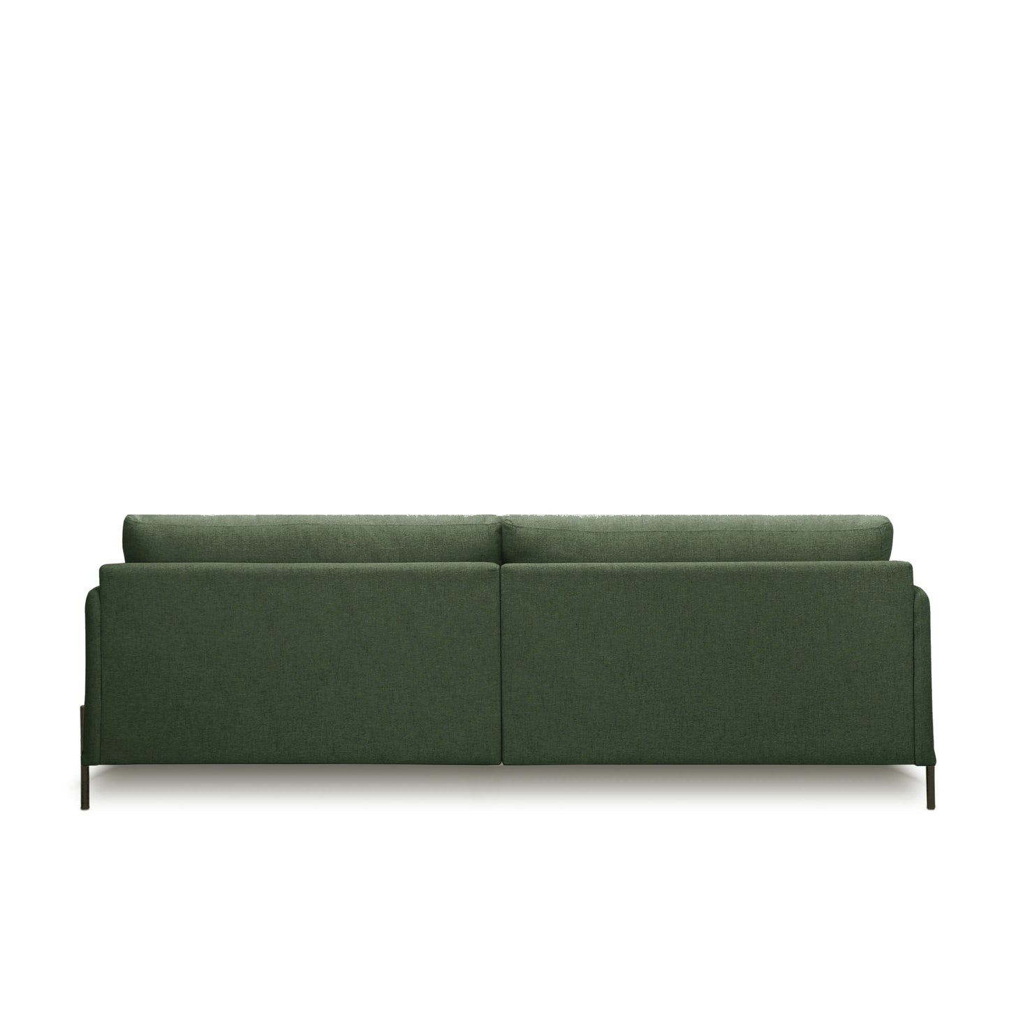 Sofá 3 Lugares Moss 204 cm - Linho Trama Verde c/ Preto