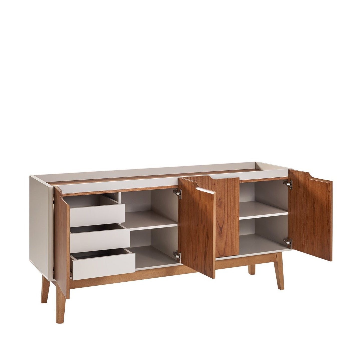 Buffet Elon 160 cm - Natural c/ Off White
