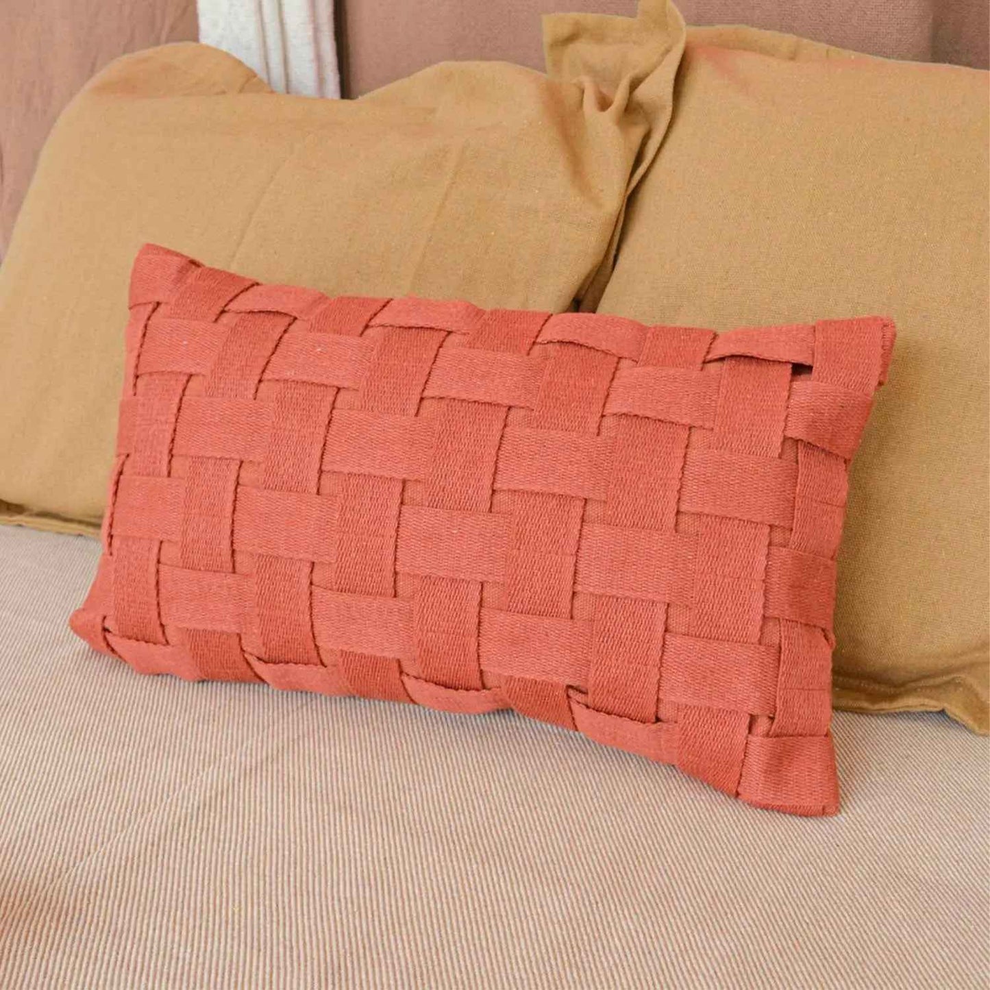 Almofada Poti Terracota 50 x 30 cm