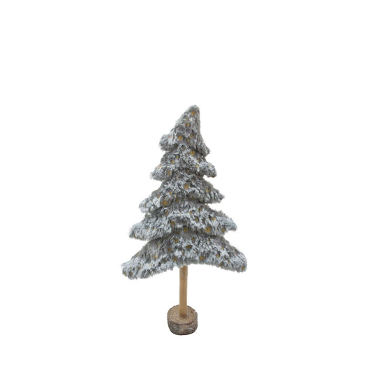 Homedock Árvore de Natal Estrelada Cinza 41 cm Brillance