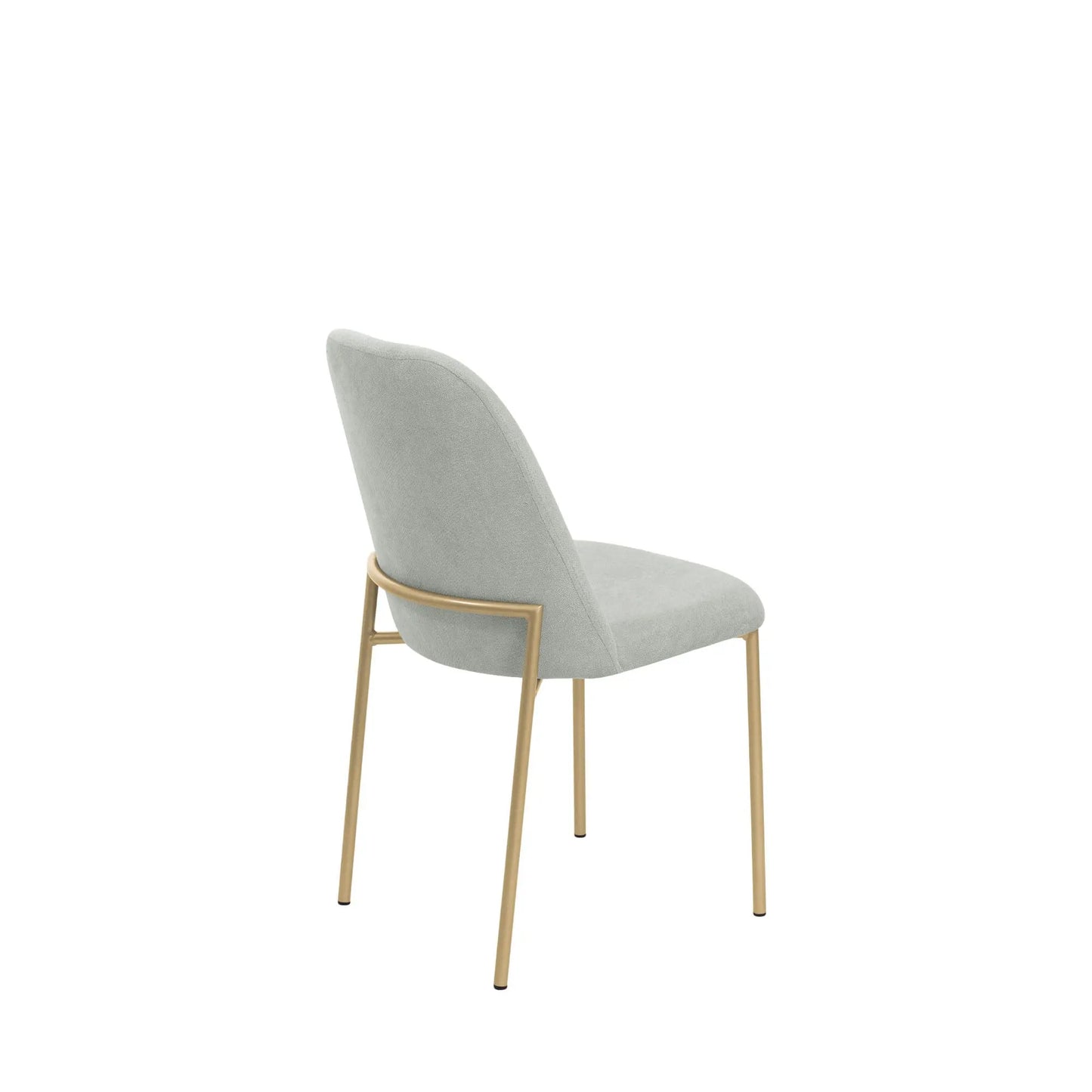Homedock Conjunto de 2 Cadeiras Lucille - Dourado c/ Soft Sálvia Móveis Provincia