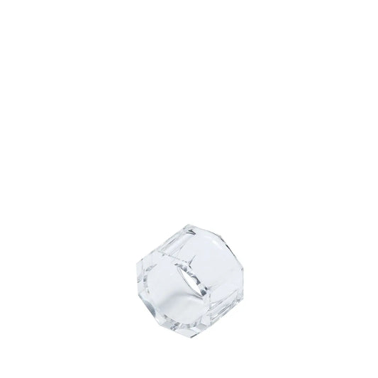 Homedock Conjunto de 4 Anéis para Guardanapo Crystal Transparente 5 cm Rojemac