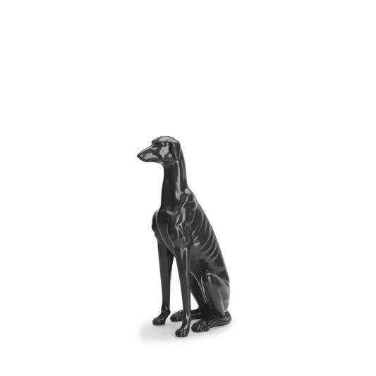 Homedock Escultura Cachorro de Cerâmica Anubis Preto 36 cm Mart
