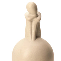 Homedock Escultura de Cerâmica Holt Cinza 23 cm Mart