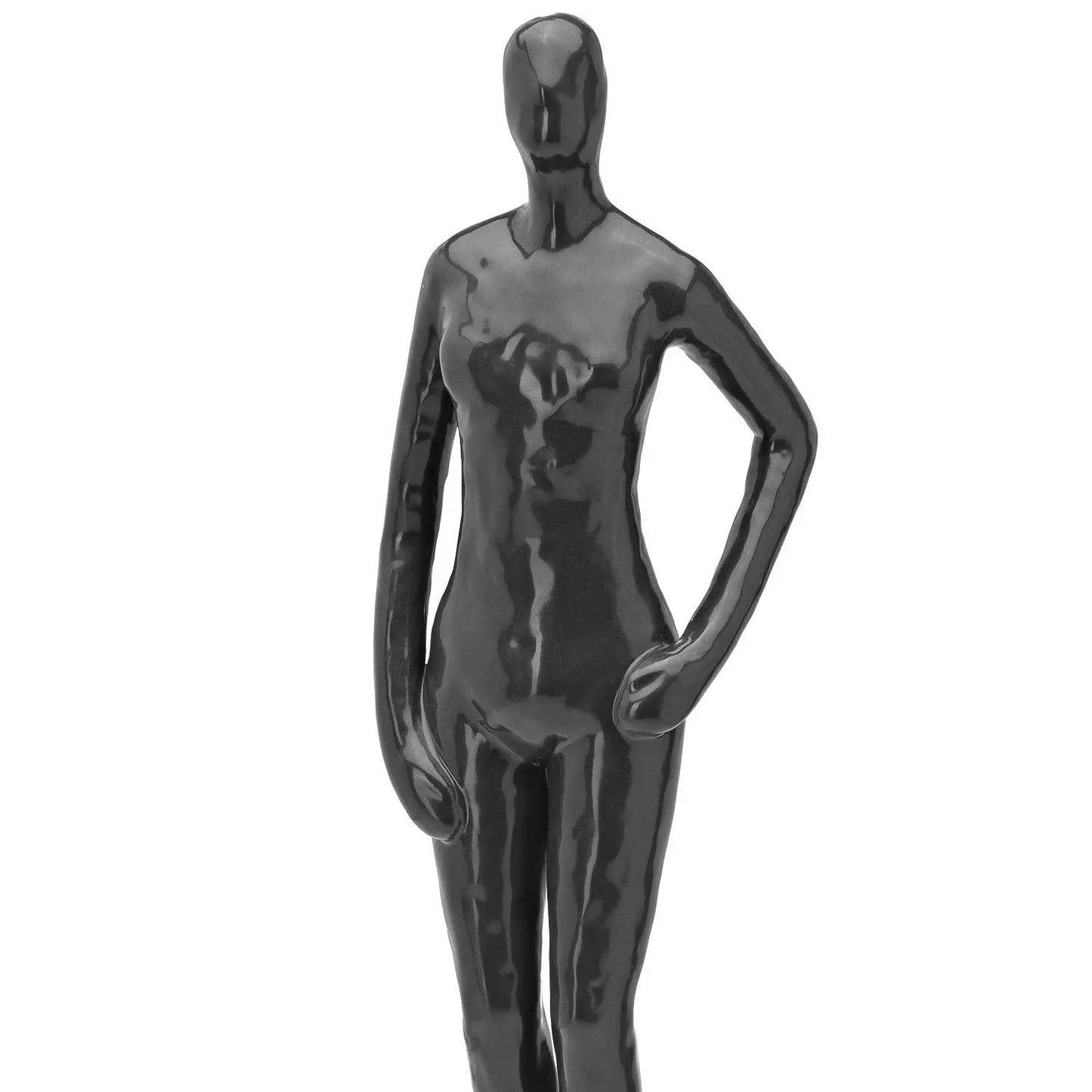 Homedock Escultura em Cerâmica Ribe Preto 44 cm Mart
