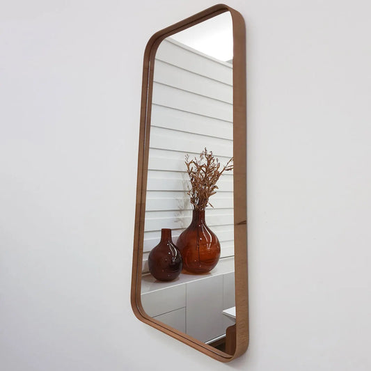 Homedock Espelho Decorativo Trap Nogueira 90 cm Aprimore
