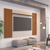 Homedock Painel para TV Allure 217 cm - Natural c/ Off White Fosco Moveis