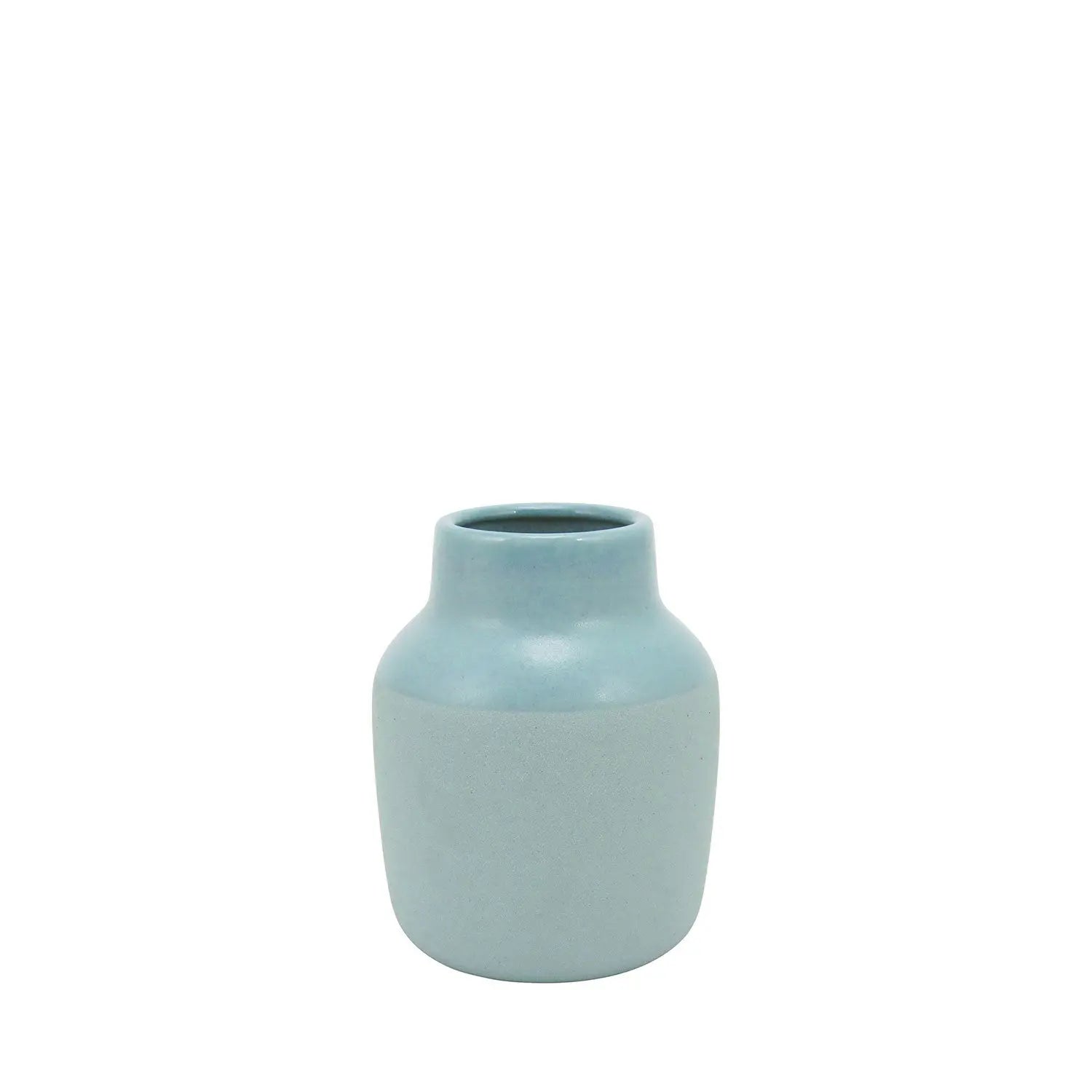Homedock Vaso Decorativo em Cerâmica Bariz Menta 21,5 cm GS Internacional