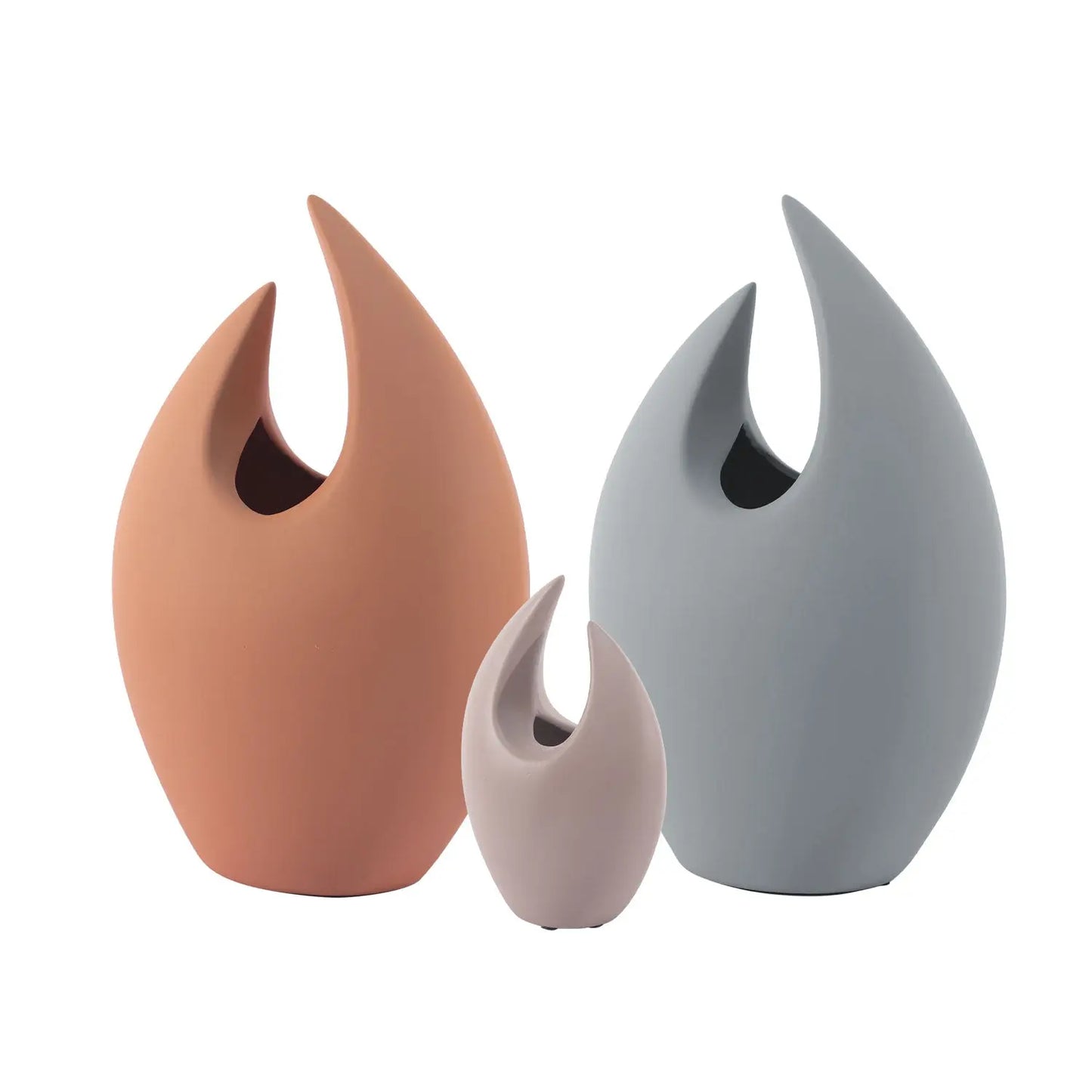 Homedock Vaso Decorativo em Cerâmica Eden Terracota 42 cm DEVITRO