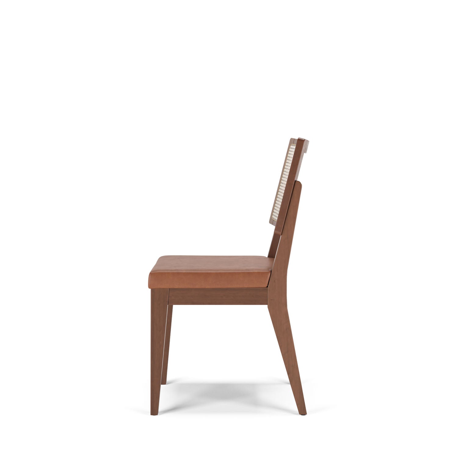 Homedock Cadeira com Palhinha Saga - Natural c/ PU Caramel Província