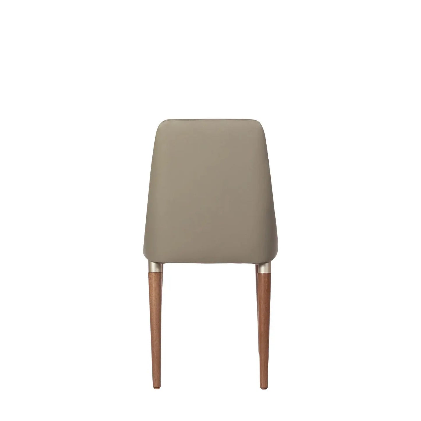 Homedock Conjunto de 2 Cadeiras Lara - Natural c/ PU Fendi - Champanhe Móveis Província