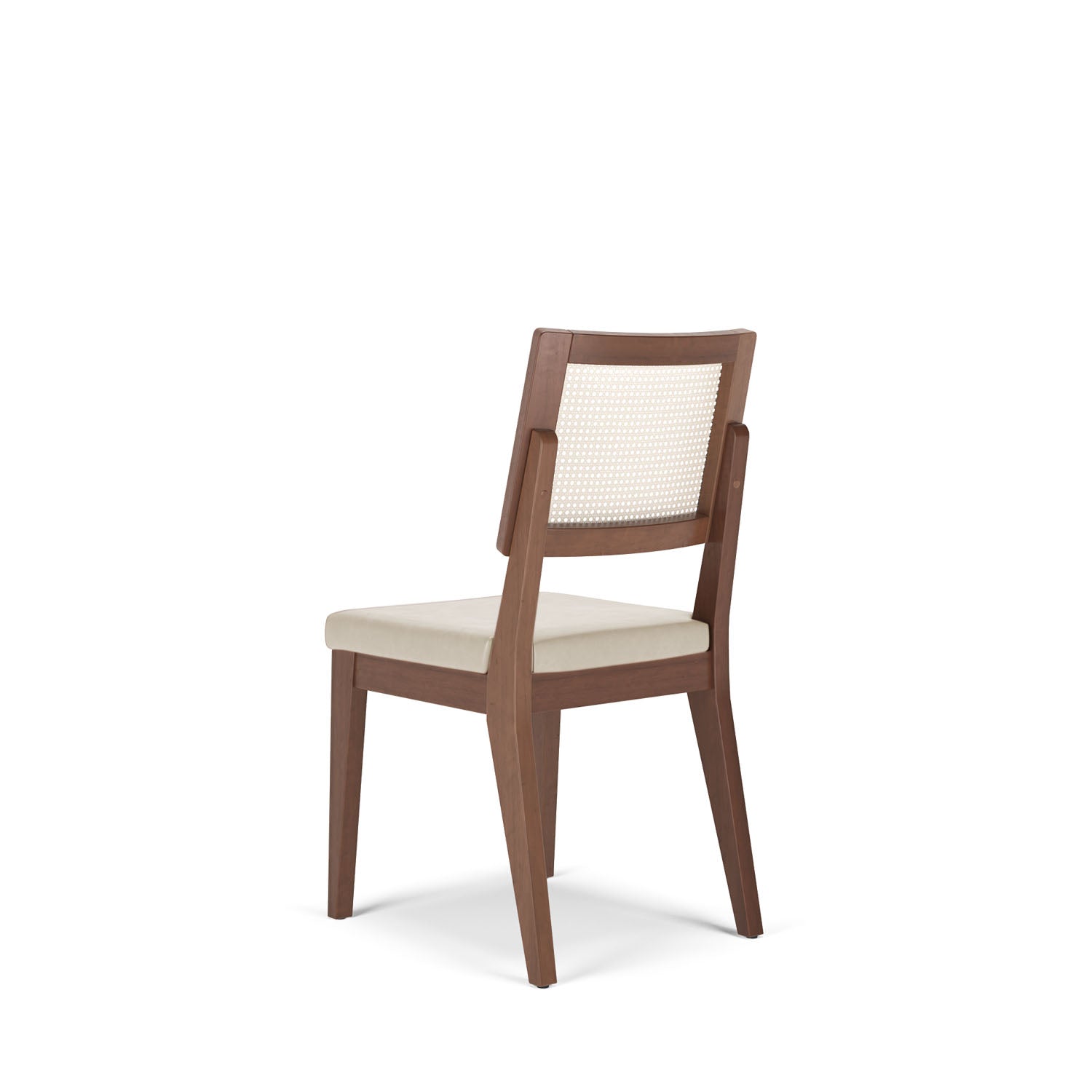 Homedock Cadeira com Palhinha Saga - Natural c/ PU Off White Móveis Província