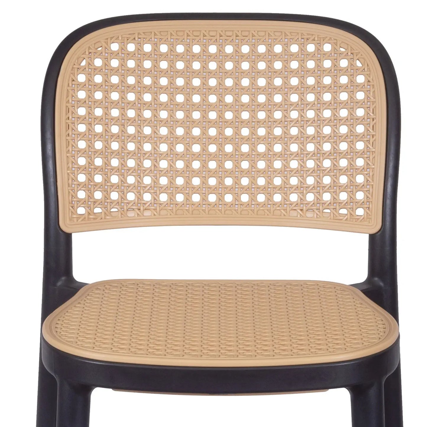 Homedock Banqueta Amie - Palhinha Natural c/ Preto OR Design