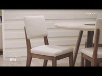 Cadeira Ella Linho - Linho Mescla Cinza - Natural