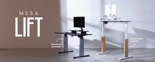 Mesa Lift com regulagem de altura elétrica: a revolução do conforto e estilo na sua decoração