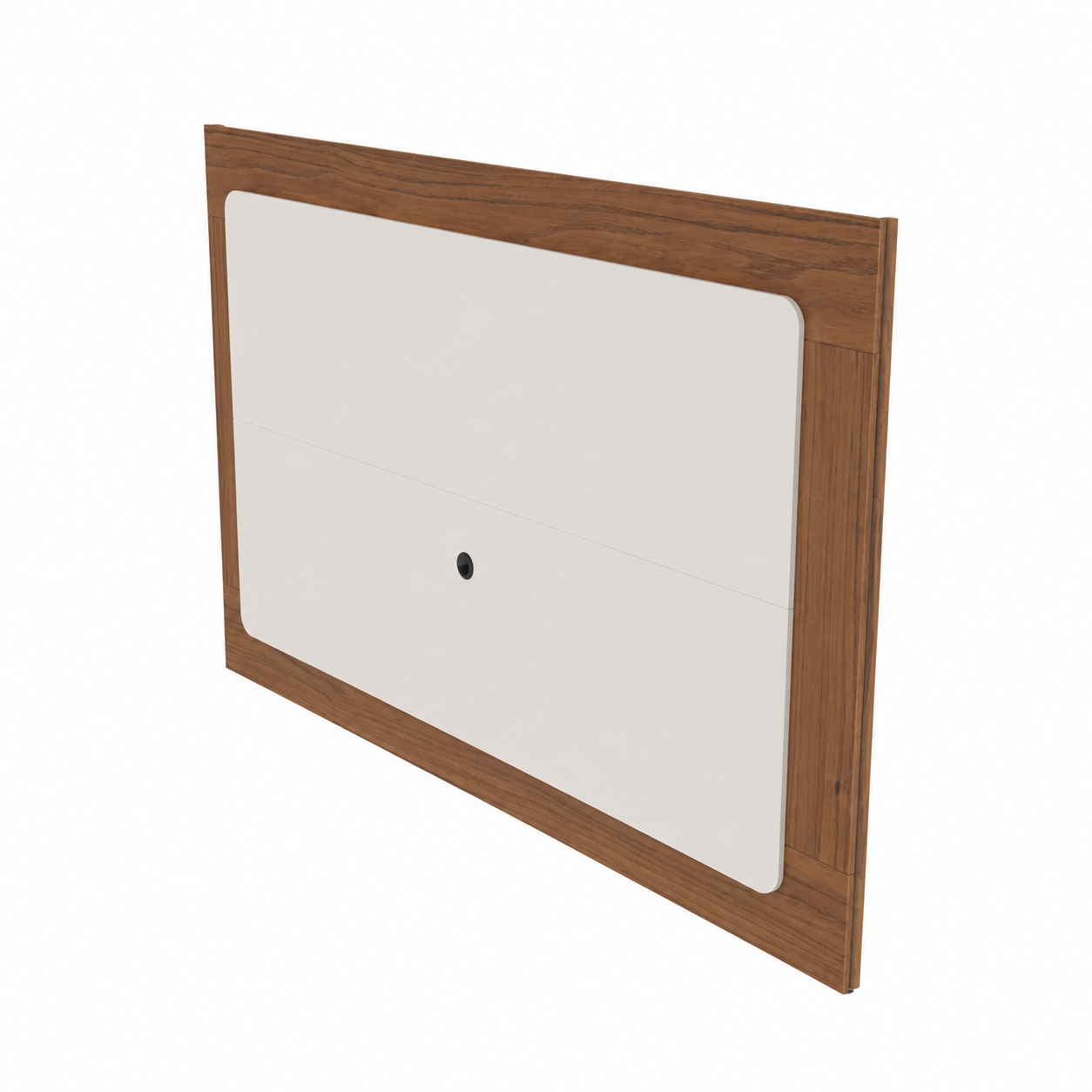 Rack Flynt com Painel Oslo para TV até 75” 3 Portas 219 cm - Canella c/ Off White Fosco