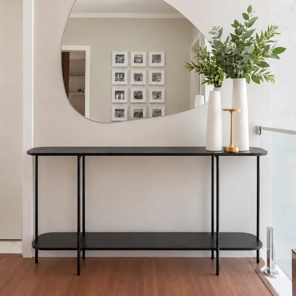Aparador com pés em Metal Biophilia 120 cm - Preto