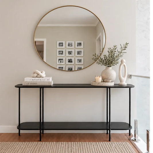 Aparador com pés em Metal Biophilia 140 cm - Preto
