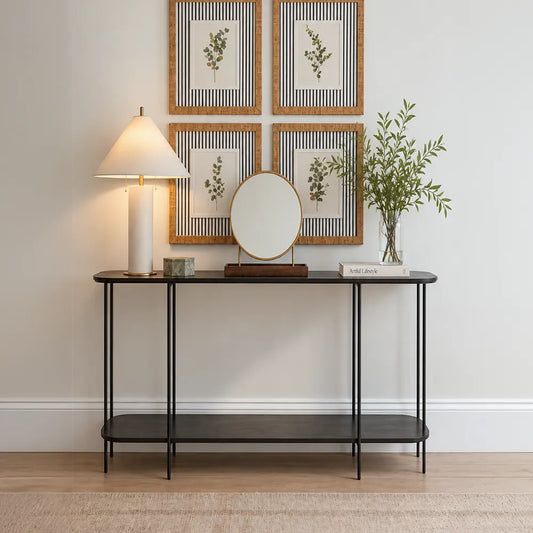 Aparador com pés em Metal Biophilia 90 cm - Preto