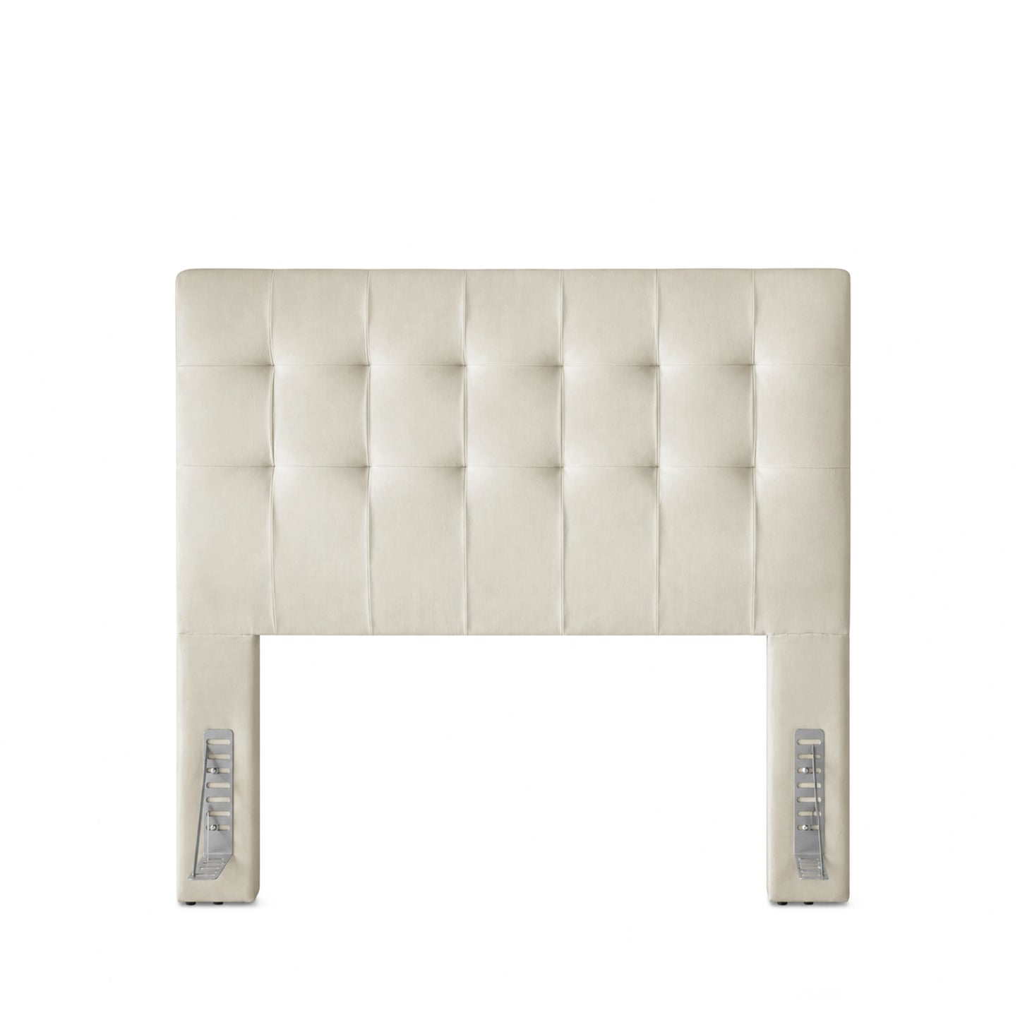 Cabeceira Casal Estofada Serena Capitonê 140 cm - Linho Off White