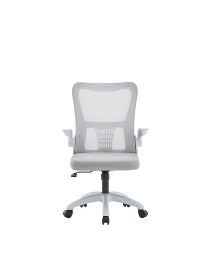 Cadeira de Escritório Ergonômica Giratória com Apoio de Braços e Regulagem de Altura Kobe - Branca