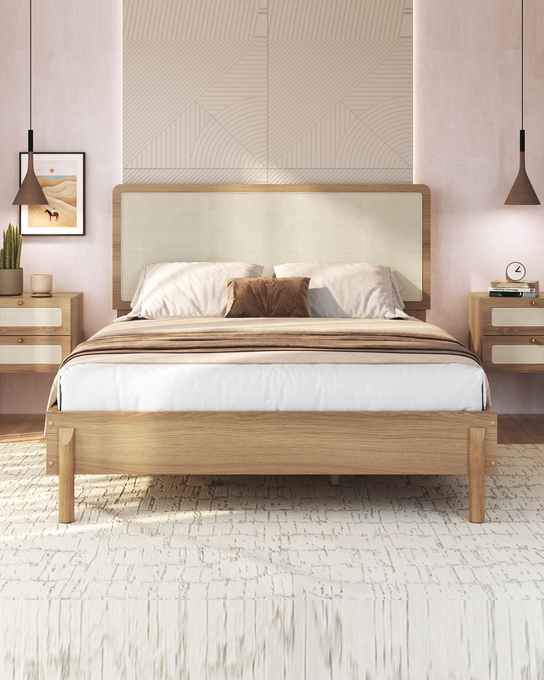 Cama Casal Palhinha Urdi 138 cm - Mel