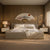 Cama Estofada King com Cabeceira Nora - Linho Fendi