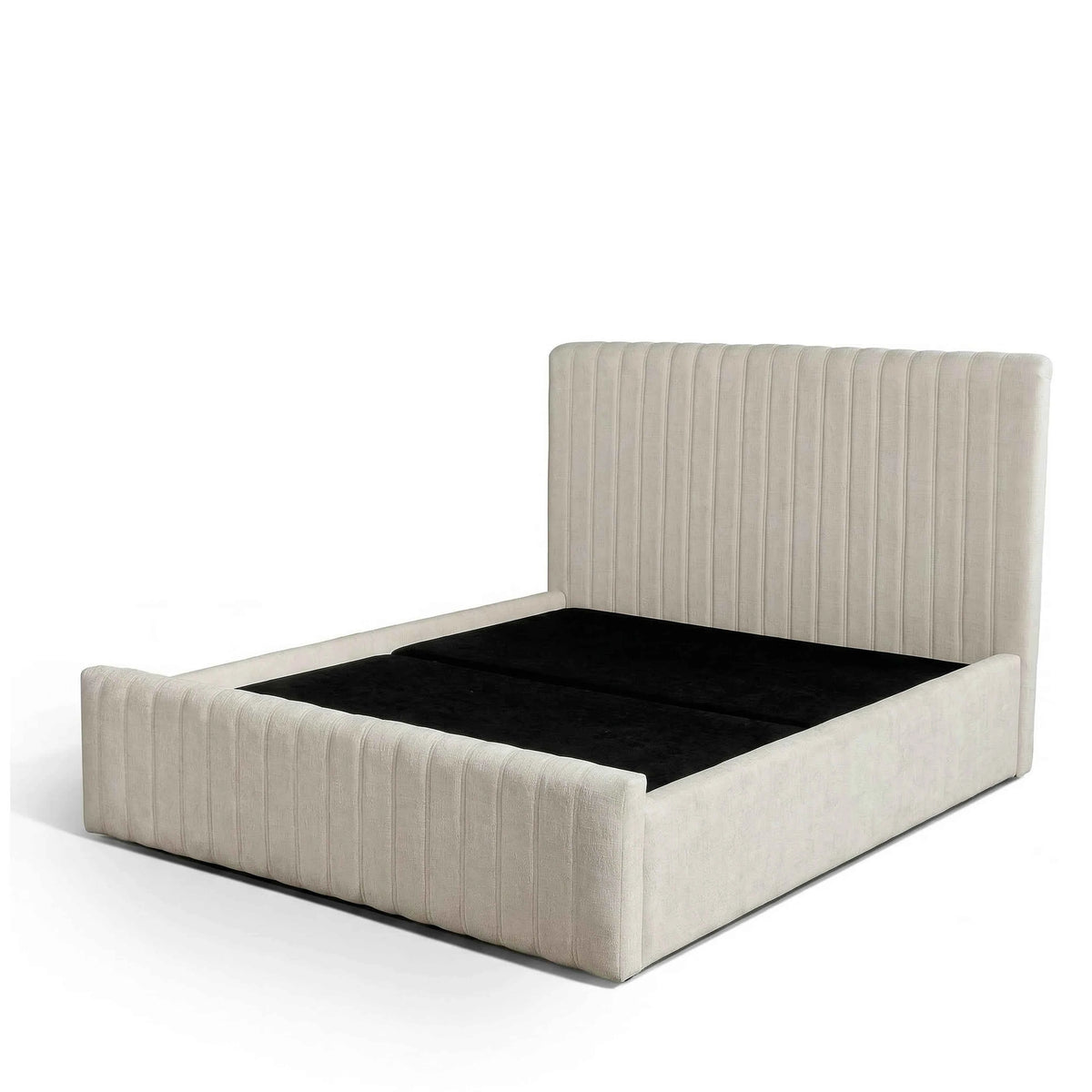 Cama Estofada Queen com Cabeceira Louise - Linho Off White
