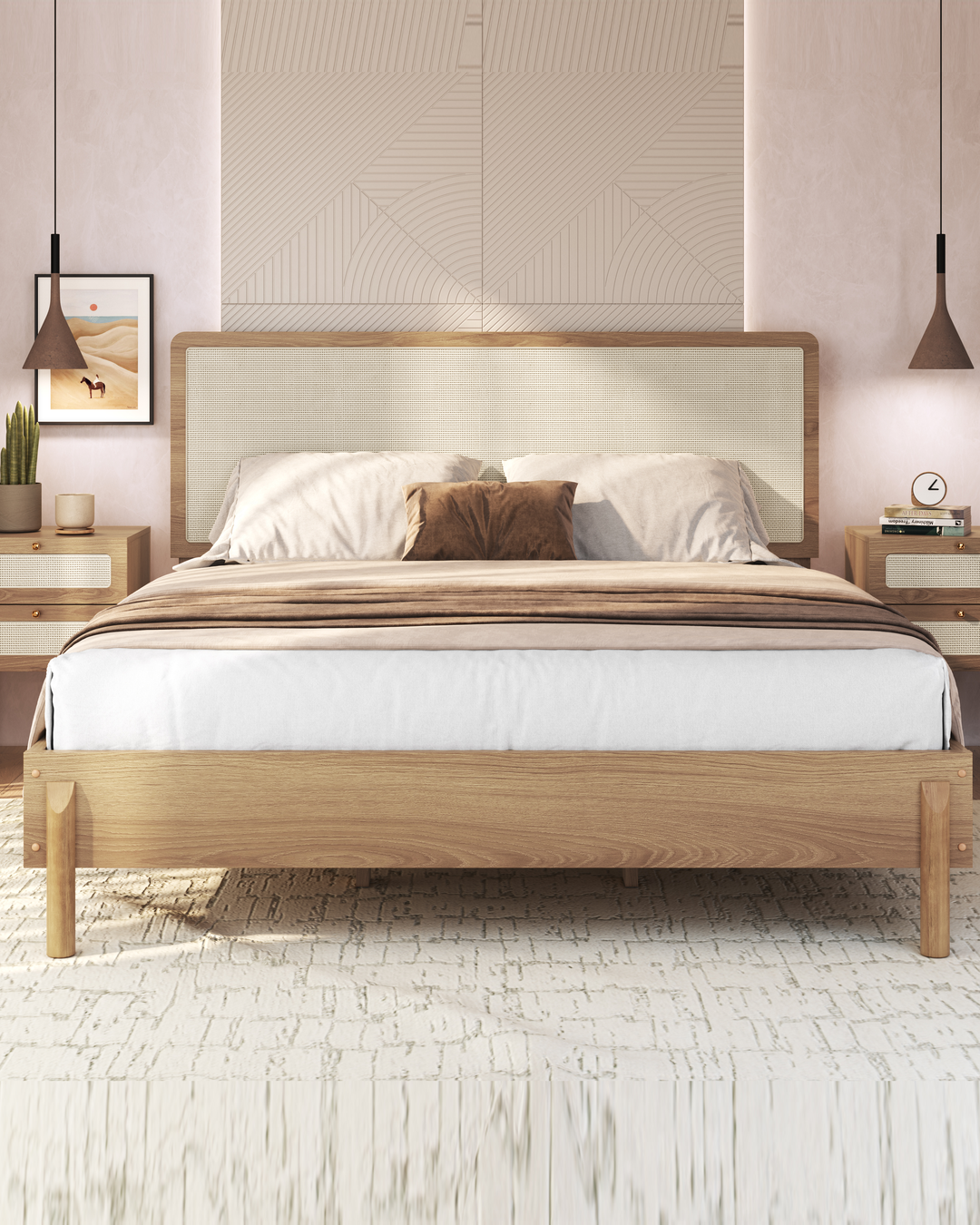Cama Queen Palhinha Urdi 158 cm - Mel