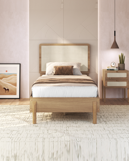 Cama Solteiro Palhinha Urdi 88 cm - Mel