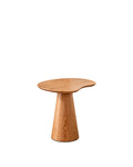 Mesa Lateral com Tampo Orgânico de Lâmina de Madeira Tellina 52 cm - Mel