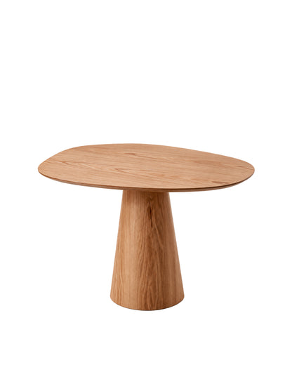 Mesa de Jantar Orgânica Tampo Laminado para 4 Lugares Tellina 120 cm - Mel