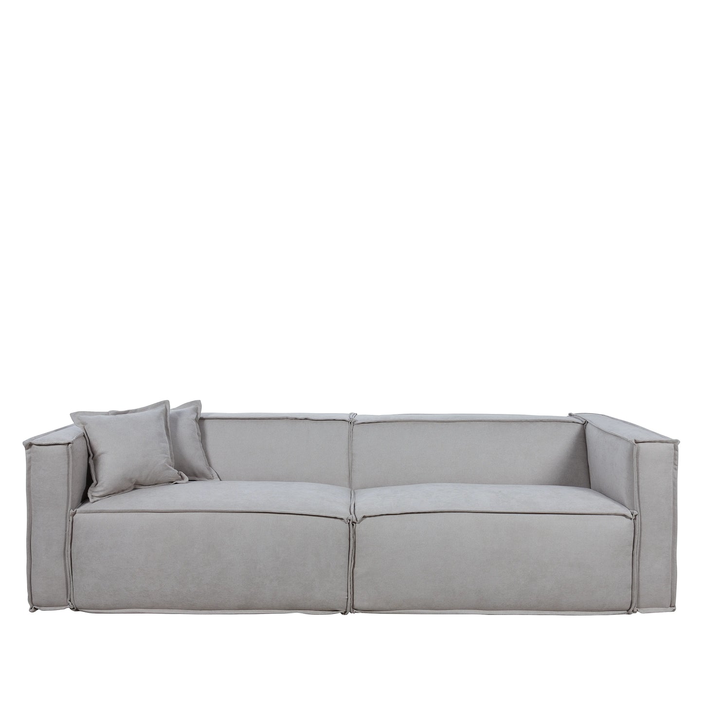 Sofá 4 Lugares Freddo 250 cm - Linho Texturizado Cinza