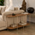 Sofá Table com pés em Metal Biophilia 90 cm - Mel c/ Champanhe