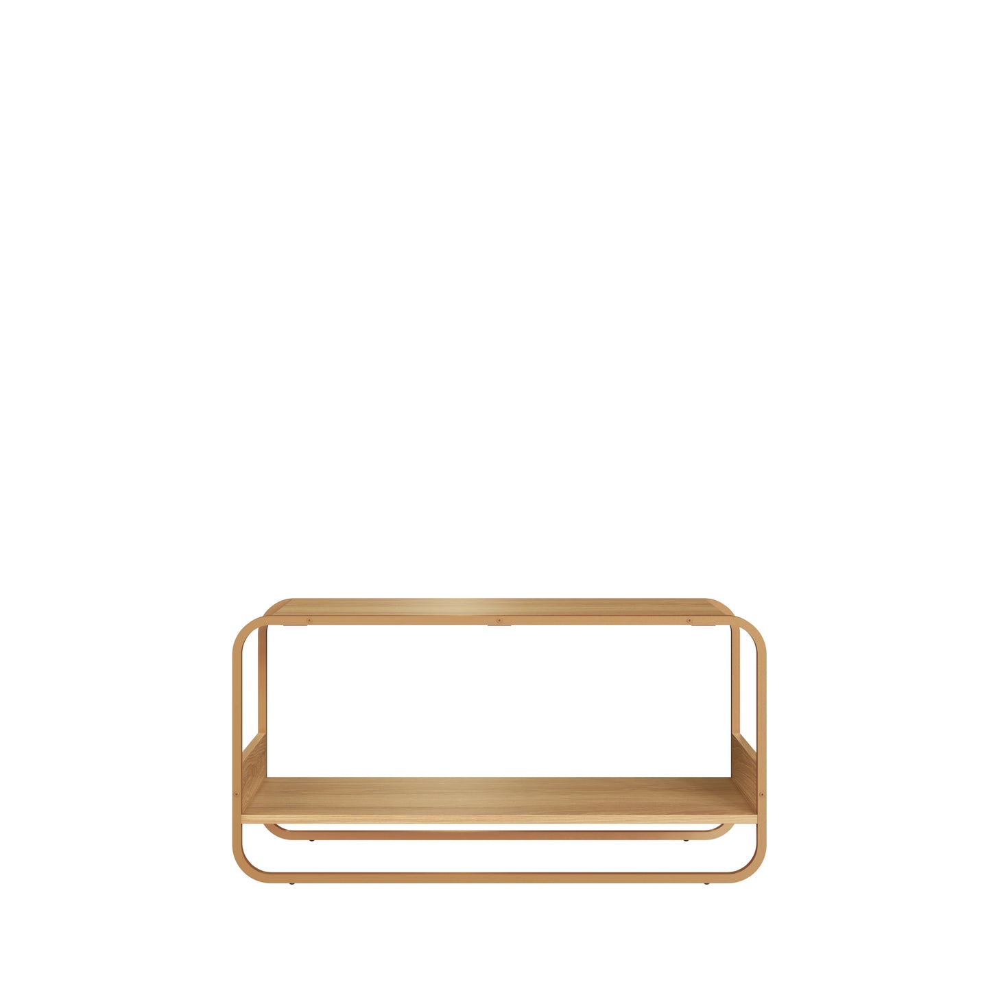 Banco Sapateira 1 Lugar Dunna 90 cm - Mel c/ Dourado