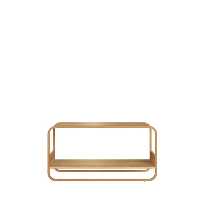 Banco Sapateira 1 Lugar Dunna 90 cm - Mel c/ Dourado