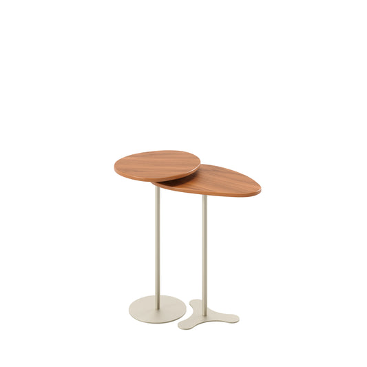 Conjunto de 2 Mesas Laterais Orgânica Botanic - Canella c/ Champanhe