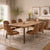 Conjunto de Jantar Mesa Retangular Harmony 8 Cadeiras Lucille - Canella c/ Caramelo